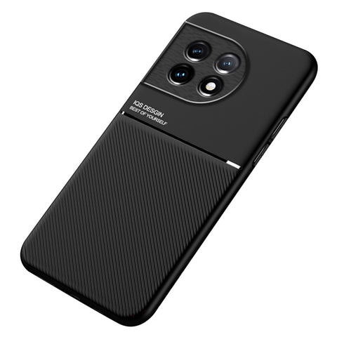 PU Leather TPU Case for OnePlus Ace 2 5G / 11R 5G Protective Slim Case Lines Imprinted Phone Cover