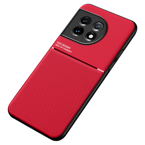 PU Leather TPU Case for OnePlus Ace 2 5G / 11R 5G Protective Slim Case Lines Imprinted Phone Cover
