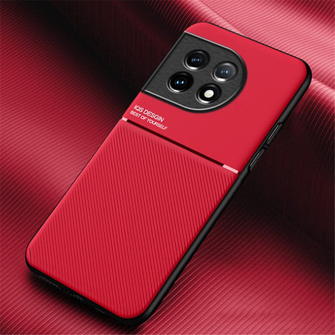 PU Leather TPU Case for OnePlus Ace 2 5G / 11R 5G Protective Slim Case Lines Imprinted Phone Cover