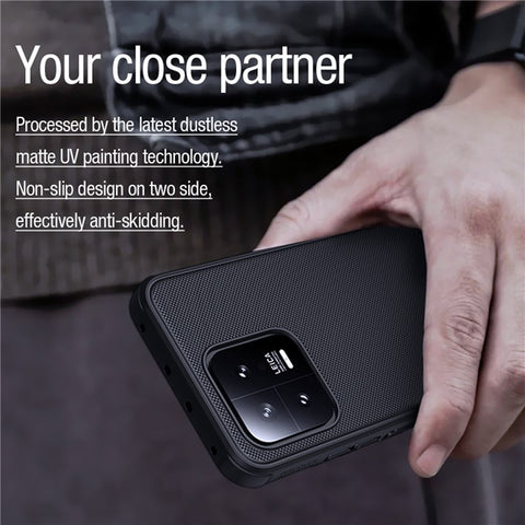 NILLKIN Frosted Shield Matte Magnetic Phone Case for Xiaomi 13 5G Shockproof Phone Back Cover
