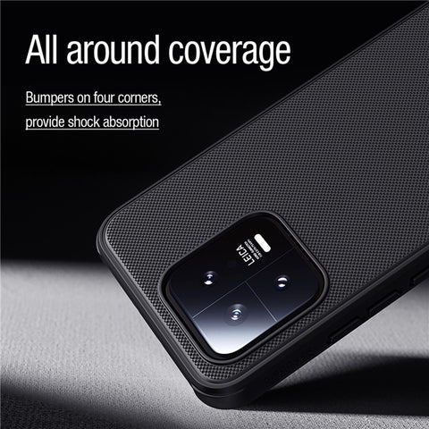 NILLKIN Frosted Shield Matte Magnetic Phone Case for Xiaomi 13 5G Shockproof Phone Back Cover
