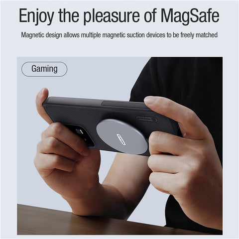 NILLKIN Frosted Shield Matte Magnetic Phone Case for Xiaomi 13 5G Shockproof Phone Back Cover