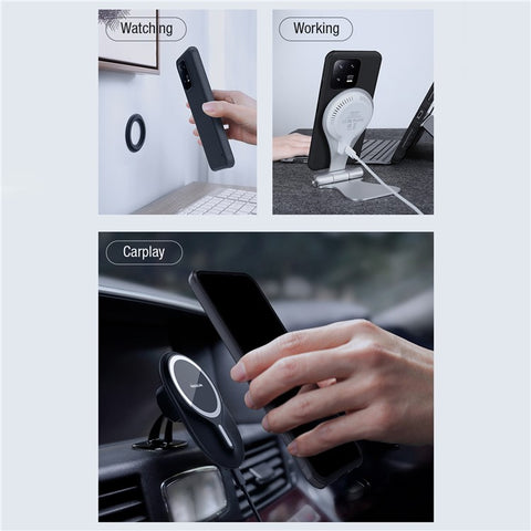 NILLKIN Frosted Shield Matte Magnetic Phone Case for Xiaomi 13 5G Shockproof Phone Back Cover