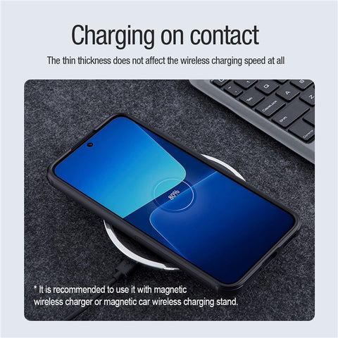 NILLKIN Frosted Shield Matte Magnetic Phone Case for Xiaomi 13 5G Shockproof Phone Back Cover