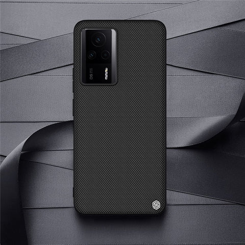 NILLKIN For Xiaomi Redmi K60E 5G Nylon Fiber Texture Phone Case PC+TPU Anti-drop Phone Cover