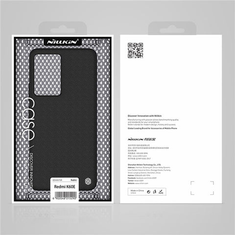 NILLKIN For Xiaomi Redmi K60E 5G Nylon Fiber Texture Phone Case PC+TPU Anti-drop Phone Cover