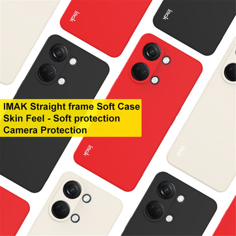 IMAK UC-4 Series Phone Case for OnePlus Nord 3 5G / Ace 2V TPU Cover Straight Edge Anti-Fall Cell Phone Shell