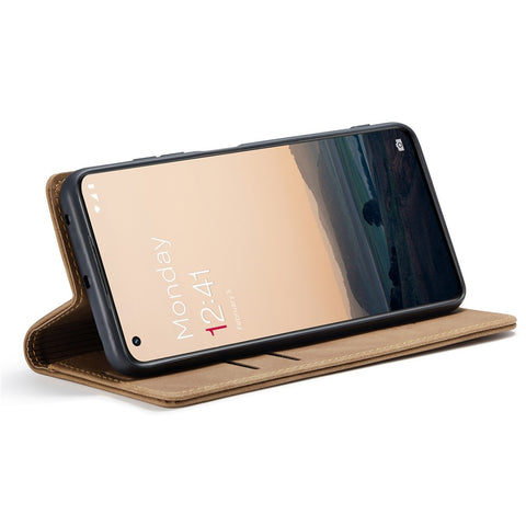 CASEME 013 Series Phone Shell for OnePlus 11 5G Magnetic Flip PU Leather Case Wallet Stand Cover