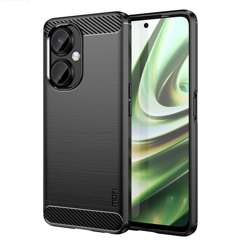 MOFI JK TPU Series-1 for OnePlus Nord CE 3 Lite 5G / Nord N30 5G TPU Cover Carbon Fiber Brushed Phone Shell