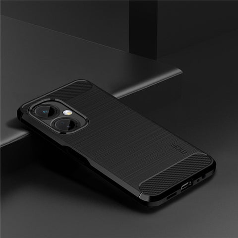 MOFI JK TPU Series-1 for OnePlus Nord CE 3 Lite 5G / Nord N30 5G TPU Cover Carbon Fiber Brushed Phone Shell