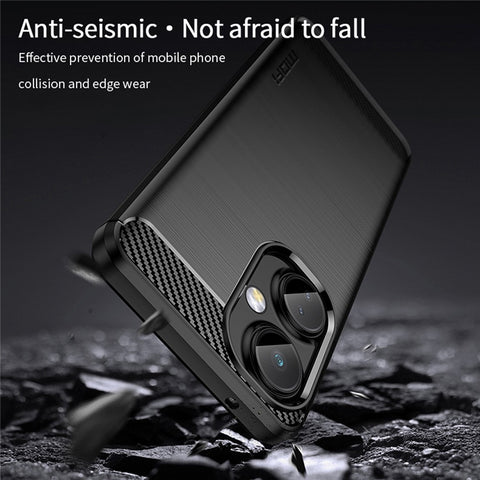 MOFI JK TPU Series-1 for OnePlus Nord CE 3 Lite 5G / Nord N30 5G TPU Cover Carbon Fiber Brushed Phone Shell