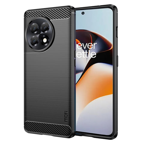 MOFI JK TPU Series-1 Brushed TPU Cover for OnePlus 11R 5G / Ace 2 5G Carbon Fiber Phone Shell