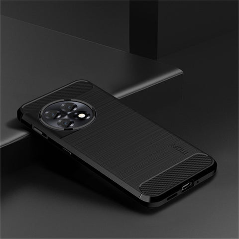 MOFI JK TPU Series-1 Brushed TPU Cover for OnePlus 11R 5G / Ace 2 5G Carbon Fiber Phone Shell