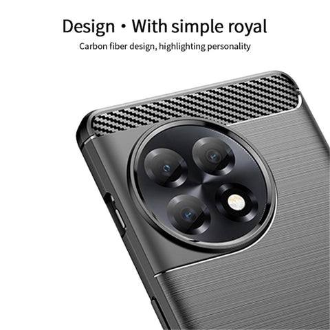 MOFI JK TPU Series-1 Brushed TPU Cover for OnePlus 11R 5G / Ace 2 5G Carbon Fiber Phone Shell