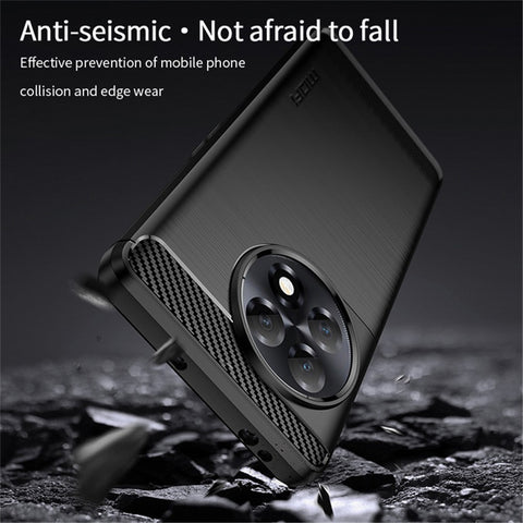 MOFI JK TPU Series-1 Brushed TPU Cover for OnePlus 11R 5G / Ace 2 5G Carbon Fiber Phone Shell