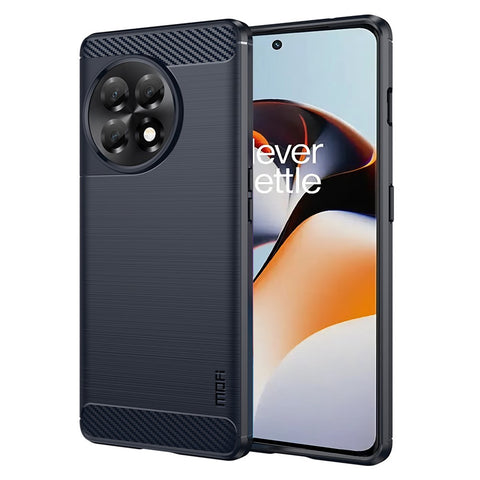 MOFI JK TPU Series-1 Brushed TPU Cover for OnePlus 11R 5G / Ace 2 5G Carbon Fiber Phone Shell