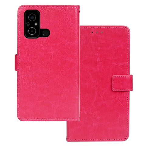 IDEWEI For Xiaomi Poco C55 4G Anti-Scratch Crazy Horse Texture PU Leather Phone Case Flip Stand Wallet Cover