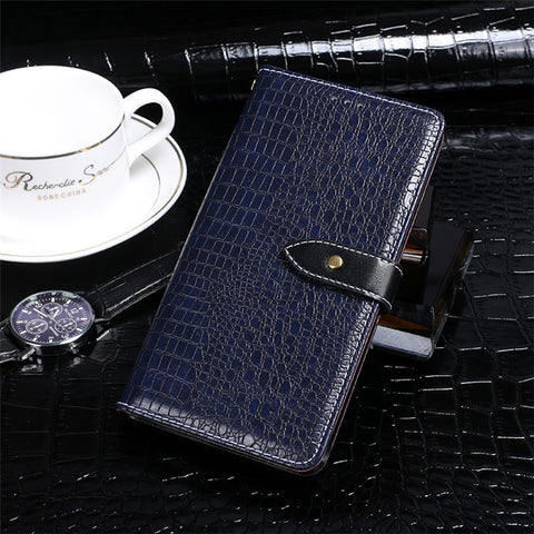IDEWEI For Xiaomi Poco C55 4G Stand Crocodile Texture Flip Leather Phone Cover Wallet Phone Case