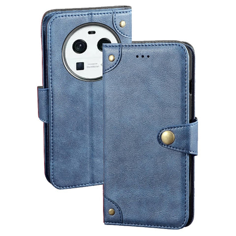 IDEWEI Phone Cover for Oppo Find X6 , Flip Leather Phone Case Wallet Smartphone Stand Shell