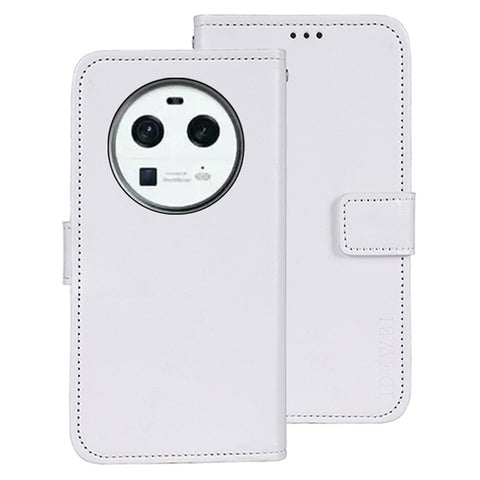 IDEWEI For Oppo Find X6 PU Leather Wallet Case Crazy Horse Texture Stand Magnetic Phone Cover