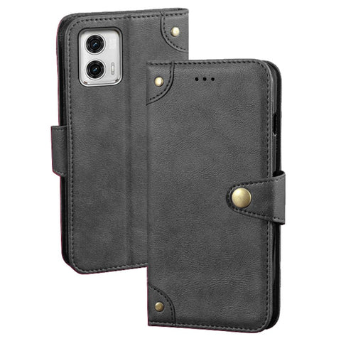IDEWEI For Motorola Moto G73 5G PU Leather Wallet Phone Case Stand Cell Phone Cover