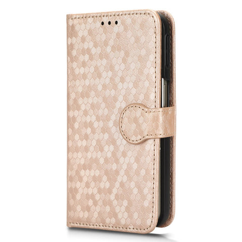 For Oppo Find N2 5G PU Leather Wallet Phone Case Dot Pattern Imprinted Stand Phone Cover