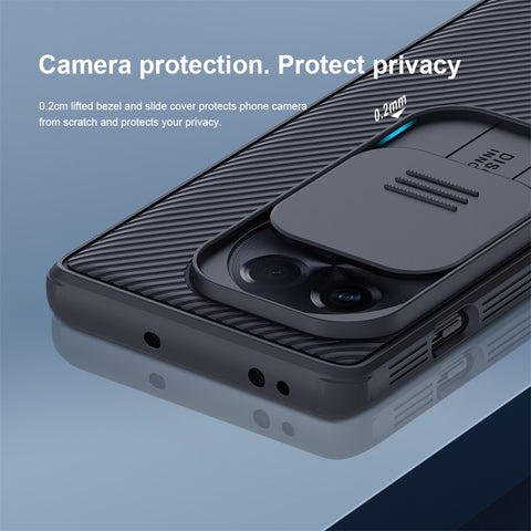 NILLKIN CamShield Pro for OnePlus Ace 2 5G / 11R 5G Drop-proof Case PC+TPU Hybrid Phone Cover with Camera Slide Lid