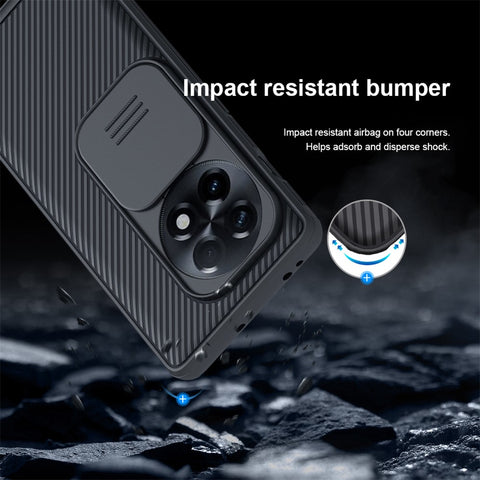 NILLKIN CamShield Pro for OnePlus Ace 2 5G / 11R 5G Drop-proof Case PC+TPU Hybrid Phone Cover with Camera Slide Lid