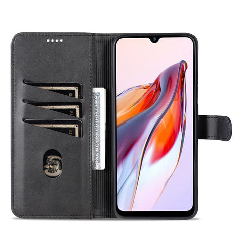 AZNS For Xiaomi Poco C55 4G / Redmi 11A 4G / Redmi 12C 4G Leather Phone Cover Stand Wallet Case