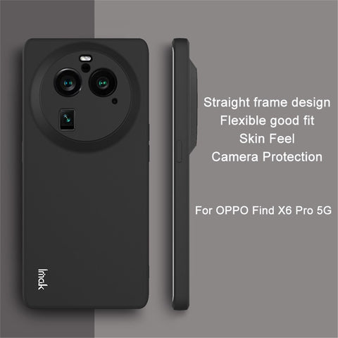 IMAK UC-4 Series for Oppo Find X6 Pro Phone Cover Anti-Scratch Straight Edge TPU Phone Case