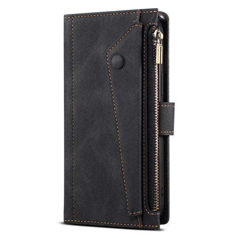 ESEBLE Star Series for Samsung Galaxy M54 5G / F54 5G Phone Stand Case Zipper Pocket Wallet Leather Phone Cover