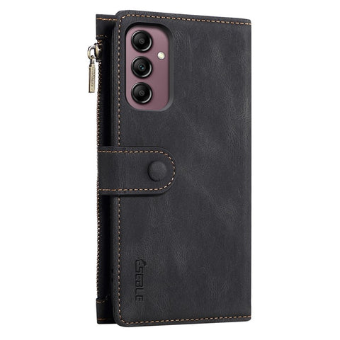 ESEBLE Star Series for Samsung Galaxy M54 5G / F54 5G Phone Stand Case Zipper Pocket Wallet Leather Phone Cover