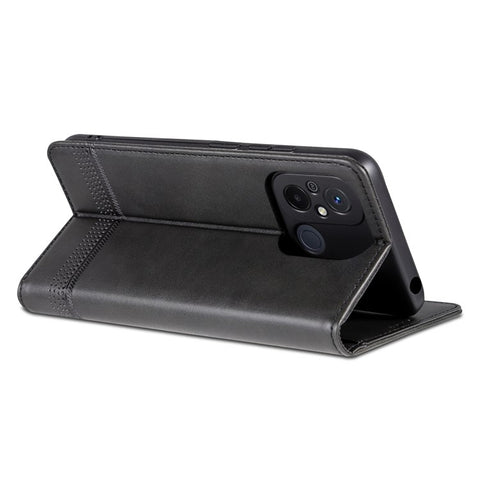 AZNS For Xiaomi Poco C55 4G / Redmi 11A 4G / Redmi 12C 4G Leather Phone Case Wallet Stand Smartphone Cover