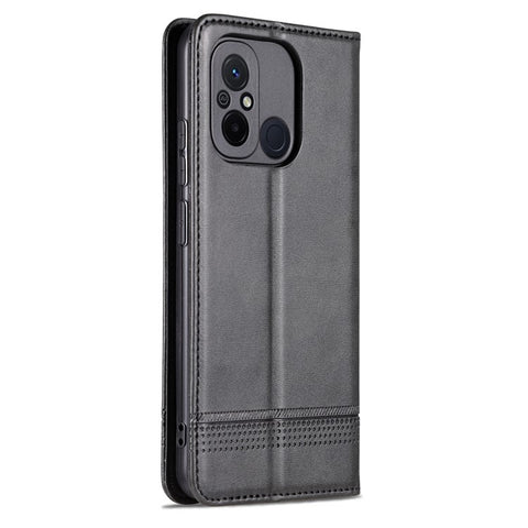 AZNS For Xiaomi Poco C55 4G / Redmi 11A 4G / Redmi 12C 4G Leather Phone Case Wallet Stand Smartphone Cover