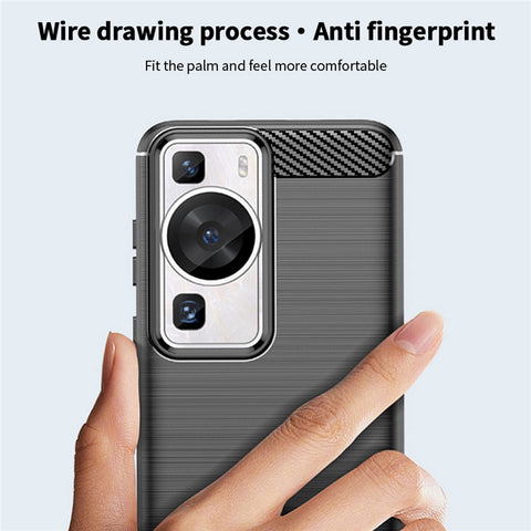 MOFI JK TPU Series-1 for Huawei P60 Pro / P60 Carbon Fiber Texture Brushed Phone Shell TPU Phone Cover