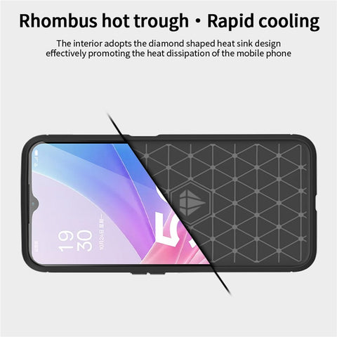 MOFI JK TPU Series-1 Carbon Fiber Back Cover for Oppo A58 5G / A58x 5G / A78 5G Brushed TPU Phone Shell