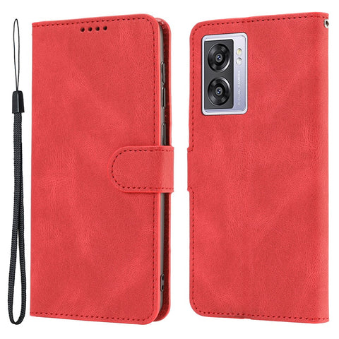 Leather Phone Case for Oppo A57 (2022) 5G / A77 5G / A97 5G / Realme Q5i / V23 5G / Narzo 50 5G / OnePlus Nord N300 5G , Wallet Stand Flip Cover