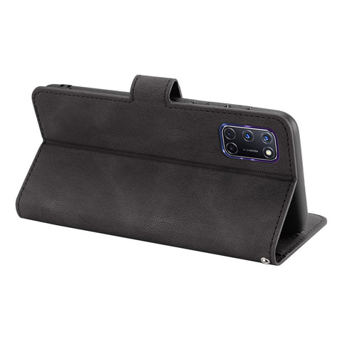 For Oppo A72 / A52 / A92 4G Wallet Phone Case PU Leather Stand Shockproof Flip Cover with Strap