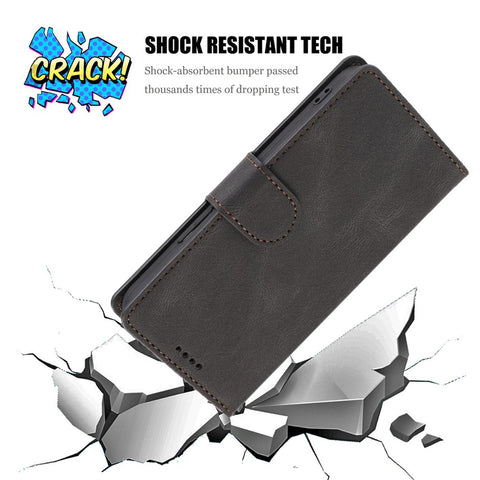 PU Leather Case for Oppo A57 4G / A77 4G / A57s 4G / A57e 4G / A77s 4G / OnePlus Nord N20 SE 4G , Wallet Stand Flip Phone Cover