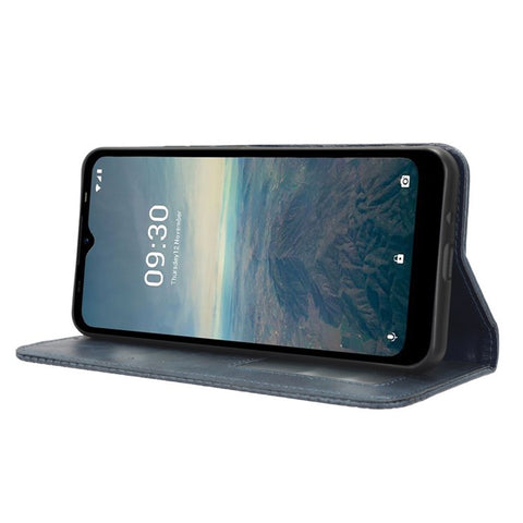 For Vodafone Smart T23 Retro Phone Cover Magnetic PU Leather Stand Cell Phone Wallet Case