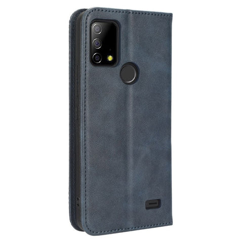 For Vodafone Smart T23 Retro Phone Cover Magnetic PU Leather Stand Cell Phone Wallet Case