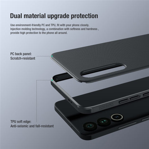 NILLKIN Super Frosted Shield Pro for Meizu 20 Anti-Scratch PC+TPU Phone Case Matte Protective Phone Cover