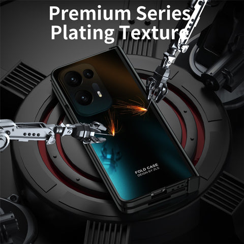 Hard PC Phone Case for Oppo Find N2 5G Shockproof Phone Shell with Screen Protector