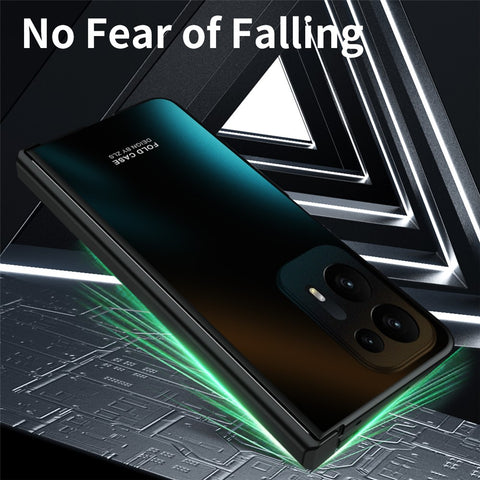 Hard PC Phone Case for Oppo Find N2 5G Shockproof Phone Shell with Screen Protector