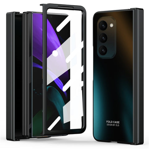 Hard PC Phone Case for Samsung Galaxy Z Fold2 5G Anti-Drop Protective Phone Shell Cover with Screen Film