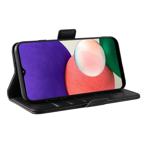 YIKATU YK-003 For Samsung Galaxy A22 4G (EU Version) / M22 / M32 (Global Version) 4G PU Leather Stand Phone Cover Wallet Case
