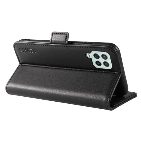YIKATU YK-003 For Samsung Galaxy A22 4G (EU Version) / M22 / M32 (Global Version) 4G PU Leather Stand Phone Cover Wallet Case