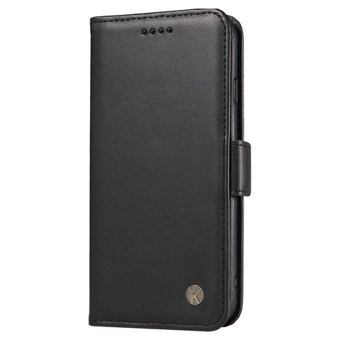 YIKATU YK-003 For Samsung Galaxy A22 4G (EU Version) / M22 / M32 (Global Version) 4G PU Leather Stand Phone Cover Wallet Case