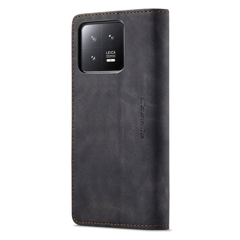 CASEME 013 Series For Xiaomi 13 5G PU Leather Stand Phone Case Protective Wallet Cover