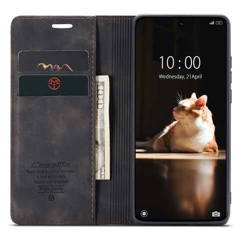 CASEME 013 Series For Xiaomi 13 5G PU Leather Stand Phone Case Protective Wallet Cover